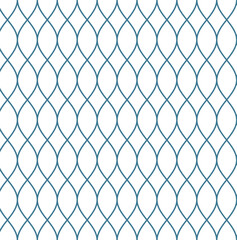 Naklejka premium Wave pattern seamless abstract background. Stripes wave pattern white and blue for design.