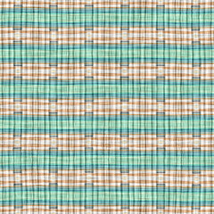 Teal rustic coastal beach house check fabric tile. Seamless sailor flannel textile gingham repeat swatch.