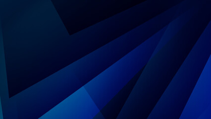 Obraz premium Abstract design with 3d blue geometric background. Blue banner background. Vector abstract graphic design banner pattern background template.
