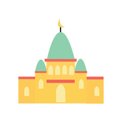 Vector illustration of a mosque icon