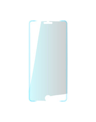 Mobile phone neon gadget transparent icon, smartphone sign. Bright glowing symbol. Style lights. Tablet pc, messages. Cellphone, phone. Touchscreen. Glowing design. Png