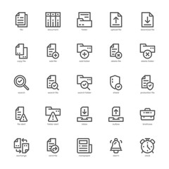 Fototapeta na wymiar File and Document icon pack for your website, mobile, presentation, and logo design. File and Document icon outline design. Vector graphics illustration and editable stroke.