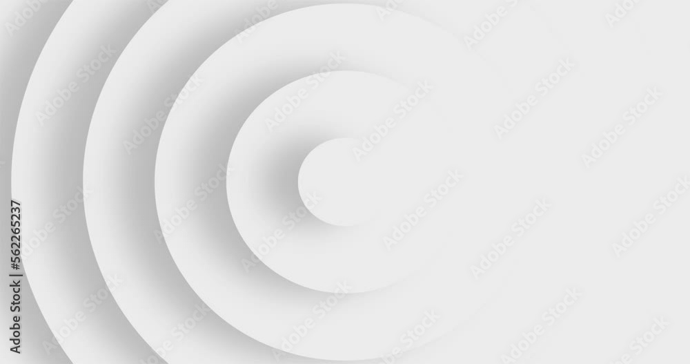 Wall mural white gradient ripple circle wave pattern background animation