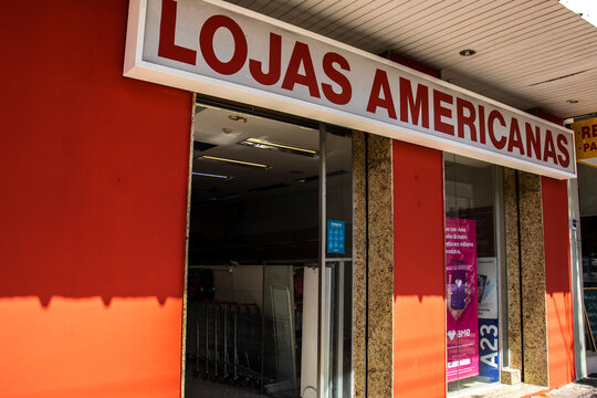 Facada and logo of the Lojas Americanas, the brazilian chain stores