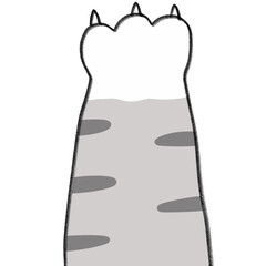 Cartoon cute pae cat clipart.