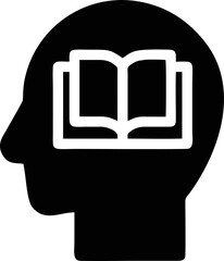 Idea icon symbol in black, creative inovation bulb symbol vector image