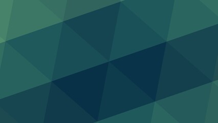 Fototapeta premium Illustration of a green blue background with a triangular mosaic
