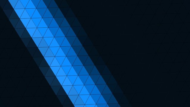 Illustration of a blue background with a patterned diagonal stripe with added effects