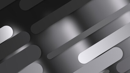 Illustration of a gray and white background with diagonal stripes with rounded edges and added effects