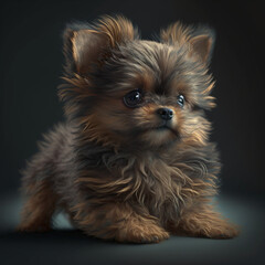 yorkshire terrier puppy, Generative Ai