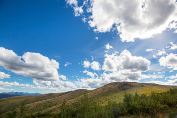 Fototapeta premium Mountains in tundra