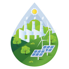 Renewable Energy Concept Illustration