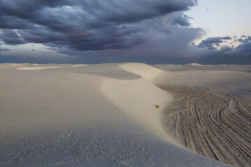 White sand dunes