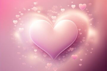 Love Heart Shape Pattern Generative AI