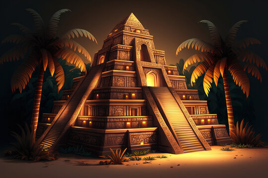 13+ Aztec Pyramid Drawing