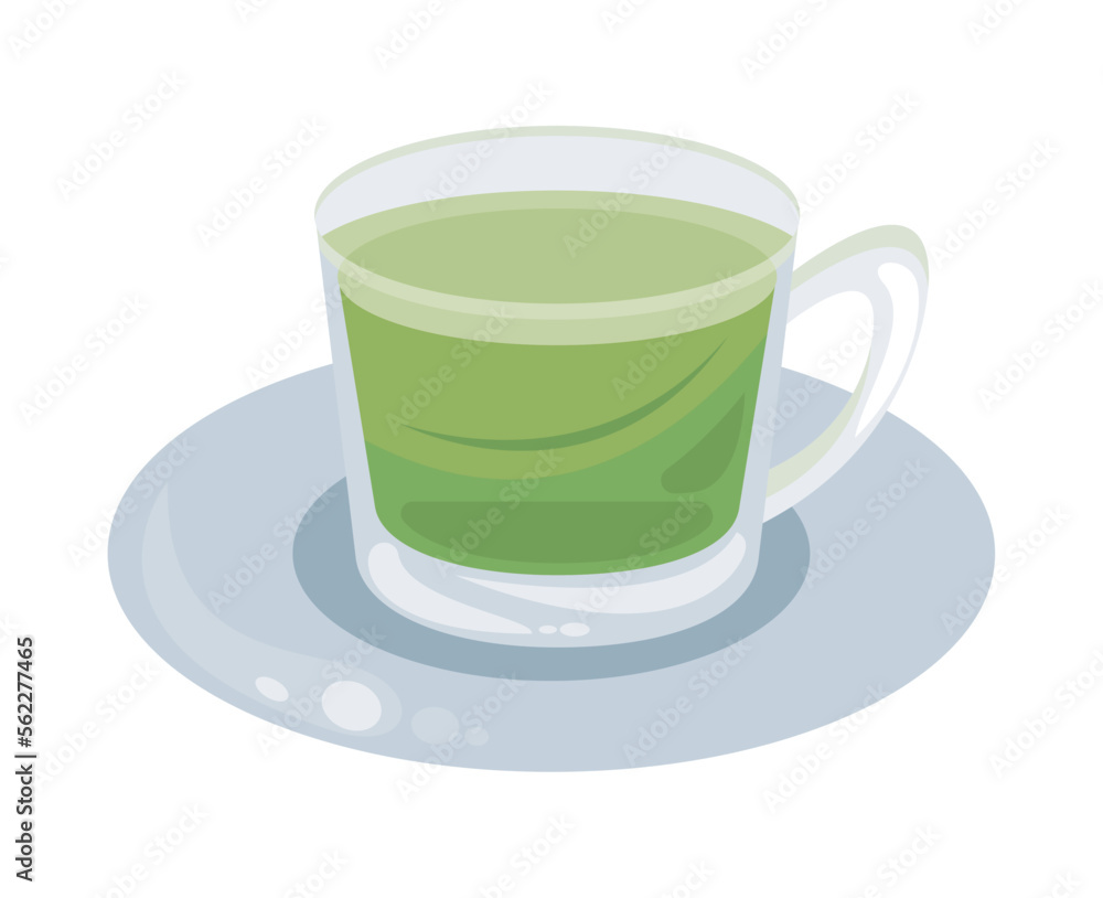 Canvas Prints cup with green tea