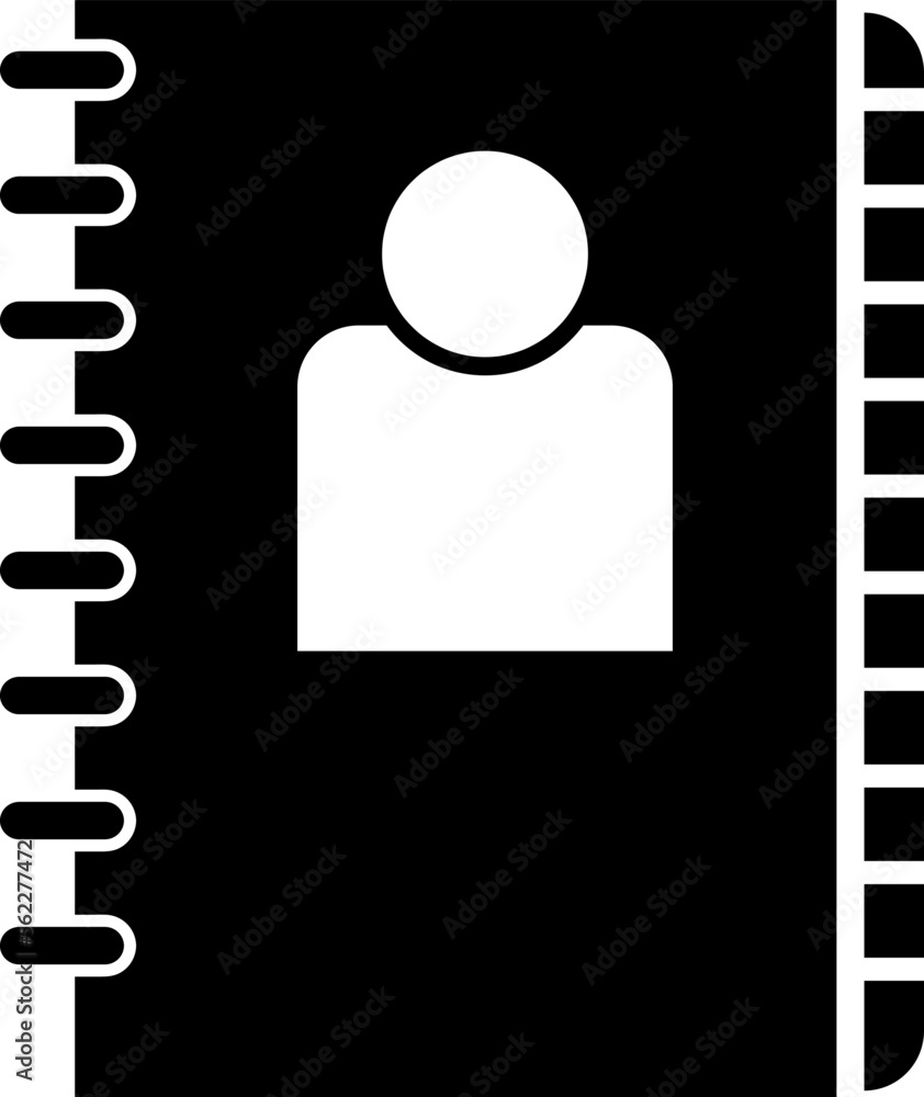 Poster notebook vector icon trendy style on white background..eps