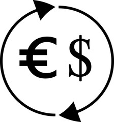 Money icon vector, flat design trendy style on white background..eps