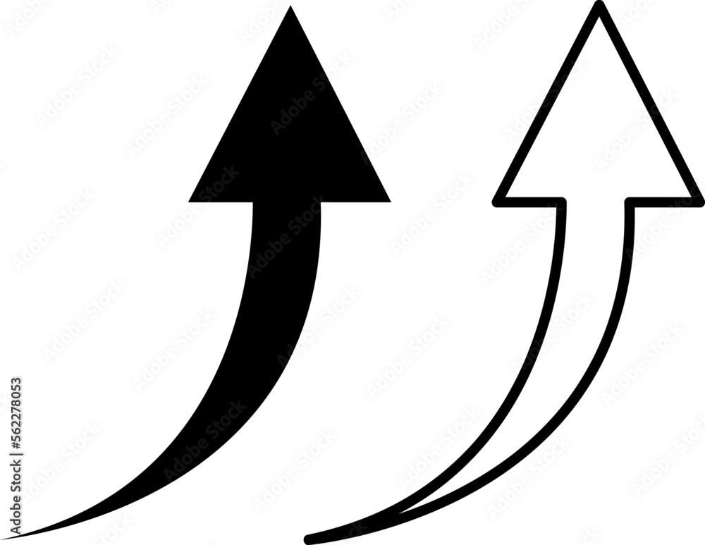 Poster arrow icon.vector, flat design trendy style on white background..eps