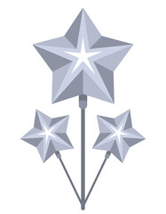 silver stars balloons helium