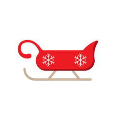 Red Flat Christmas Train