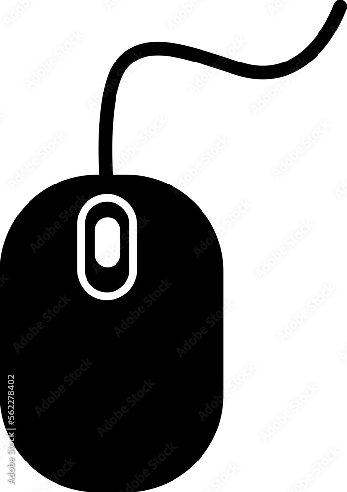Poster computer mouse icon trendy style on white background..eps