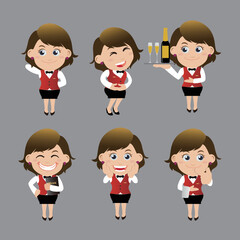 People Set - Profession - Waiter