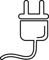 electrical plug icon trendy style illustration on white background