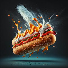 Super hotdog (Ai Generative)