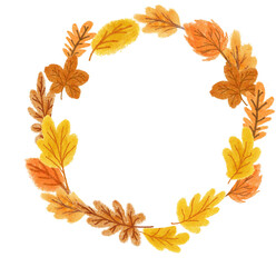 autumn leaf frame background