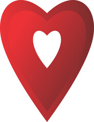 red heart pin location mark  2023011629