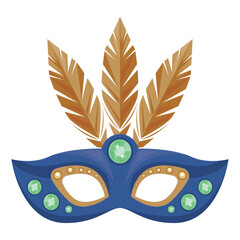 blue mardi gras mask © Jemastock