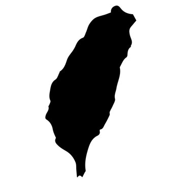 Taiwan icon black white