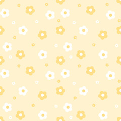 seamless pattern with flowers.