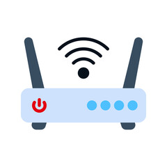Wifi icon. router sign for mobile concept and web design. vector illustration