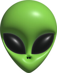 green alien head © pea-yim