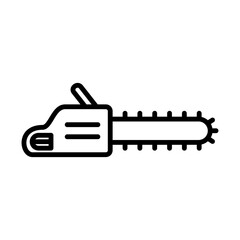 Chainsaw Icon Logo Design Vector Template Illustration Sign And Symbol Pixels Perfect
