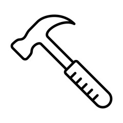 Hammer Icon Logo Design Vector Template Illustration Sign And Symbol Pixels Perfect