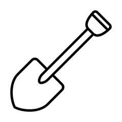 Shovel Icon Logo Design Vector Template Illustration Sign And Symbol Pixels Perfect