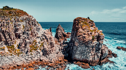 Drone Capture of Pinnacles Lookout, in Australia