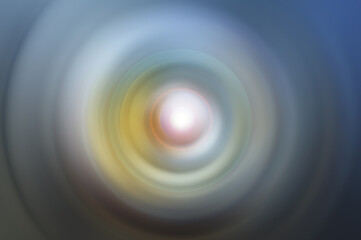 Blur circle motion background in blue white and yellow colors. Abstract backgrounds with soft gradation colors. Modern digital illustration backdrop.