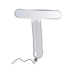 colorful letter balloons