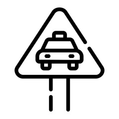 taxi line icon