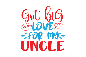 Happy valentines day lettering