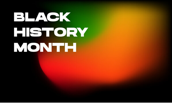 gradient mesh black history month colors. Vector illustration
