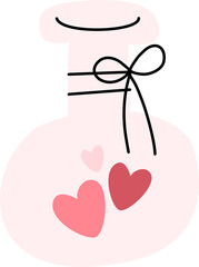 heart in a potion flat style