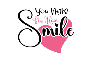 Happy valentines day lettering