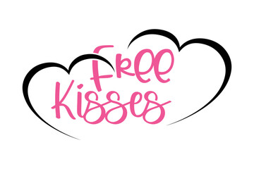 Happy valentines day lettering