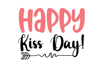 Happy valentines day lettering