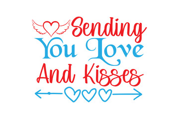 Happy valentines day lettering
